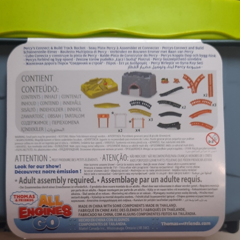 Thomas & Friends Toy Train Set, Percy’s Connect & Build Track Bucket NEW 3+ - Picture 5 of 8